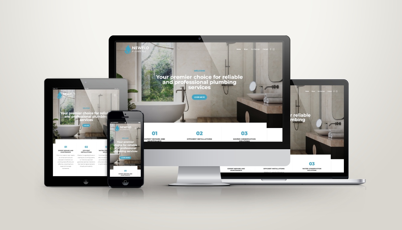 Newflo Plumbing Website Design