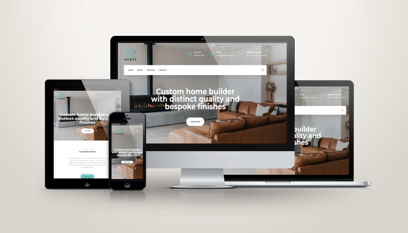 SRT Homes Website Design