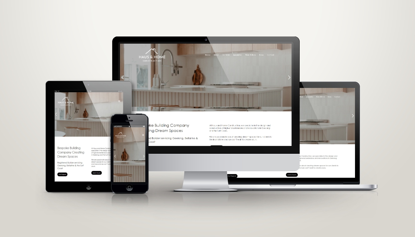 Haus Construction Website ReDesign